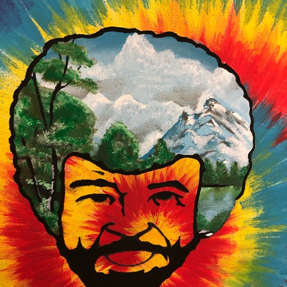 Happy accidents bob ross painting - Picture 2 of 2